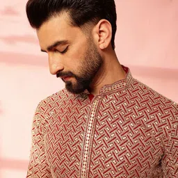 Anouk Men Embroidered Sequinned Kurta image 5
