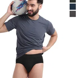 FREECULTR Pack Of 4 Anti Bacterial Micromodal Basic Briefs FCP-CX-B-SAB-SPB-AG-MG-L-picture-18