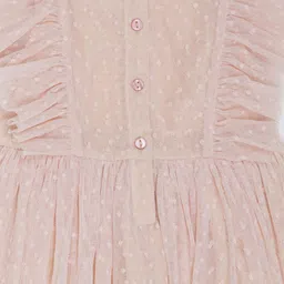 Creative Kids Flutter Sleeve Net A-Line Mini Dress image 4