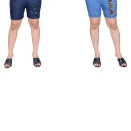 MIRAKSH Girls Blue Shorts-picture-40