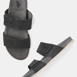 U.S. Polo Assn. Men Leather Comfort Sandals-picture-29