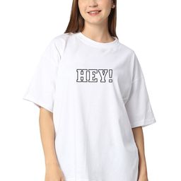 STATUS MANTRA Women Typography Bio Finish Raw Edge T-shirt-image-34