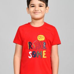 Lux Cozi Boys Printed Round Neck Pure Cotton T-shirt With Shorts-picture-44