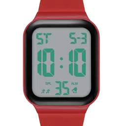 SWADESI STUFF Unisex Dial & Straps Digital Automatic Watch SDS 157 RED 18 image 2