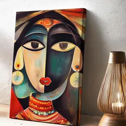 Sassyco Black & Beige Canvas Wall Oil Paintings-picture-4
