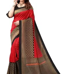 Ethnic motifs printed saree-7