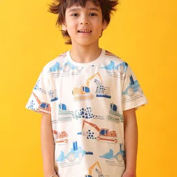 Anthrilo Boys Floral Printed Pockets T-shirt-6