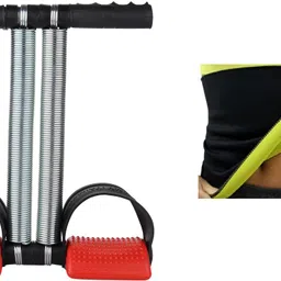 shopeleven combo double srping Tummy Trimmer & hot shaper body Ab exerciser Home Gym kit LZ3 Ab Exerciser-picture-45