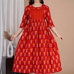 MURLI KURTI Women Printed Gotta Patti Anarkali Kurta-image-33