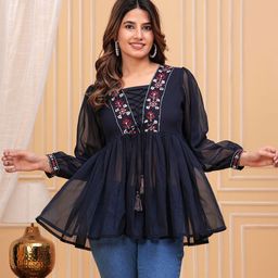 CHIRAAI Women Floral Embroidered Regular Top-image-59