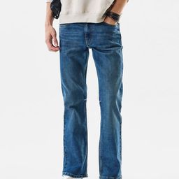 Snitch Men Blue Mid-Rise Bootcut Jeans-image-81