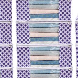 AMAK INC Blue Fabric Multi-Utility Wardrobe Organisers-picture-18