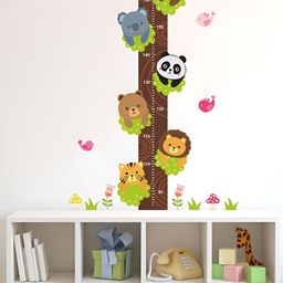 LANSTICK Unisex Animals With Height Chart Cartoon Characters Wallsticker-picture-48