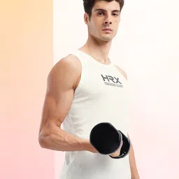 HRX by Hrithik Roshan Brand Logo Printed Rapid-Dry Training T-shirt-picture-25