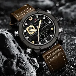 Naviforce Men Skeleton Dial Reset Time Analogue and Digital Watch NF9236 B Y BN_-7