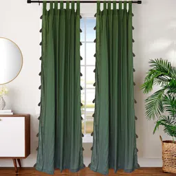 Dekor World Multicoloured Set of 2 Sheer Door Curtain-58