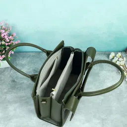 NFI essentials Bucket PU Satchel Handbag image 3