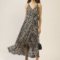 StyleCast X SERA Animal Print Ruffled Crepe Maxi Dress-picture-15