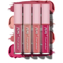 FOPE Pout Perfect Set Of 4 Long Lasting Matte Liquid Lipstick - 4ml Each- 03 06 07 09-13