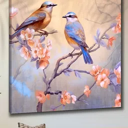 Livin'luxe Blue & Pink Birds Canvas Wall Art-image-24