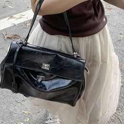 StyleCast x Revolte Women Solid Structured Handheld Bag-image-20