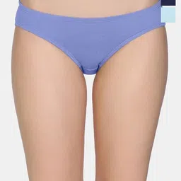 Zivame Pack Of 3 Low Rise Full Coverage Bikini Briefs ZI28DE-Omphal Jacrda Blue D-picture-38