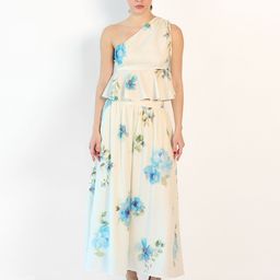 Virgio One Shoulder Printed Top With Skirt Co-Ords-image-20