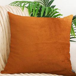 IVAZA Orange Velvet Square Cushion Covers-image-19
