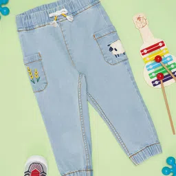 Pantaloons Baby Boys Mid-Rise Regular Fit Highly Distressed Jogger Jeans-56