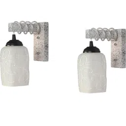 SOMIL White Glass Cylinder Printed Wall Lamps-image-52