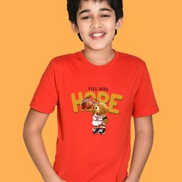 NUSYL Boys Graphic Printed Round Neck Cotton T-shirt-picture-31