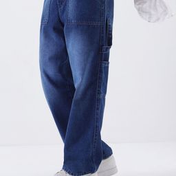Urbano Fashion Men Loose Baggy Fit Carpenter Cargo Jeans With 6 Pockets Non-Stretchable-picture-33