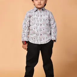 Piccolo Piglet Unisex Kids Printed Shirt with Trousers-image-7