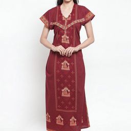 Secret Wish Printed Maxi Nightdress-picture-16