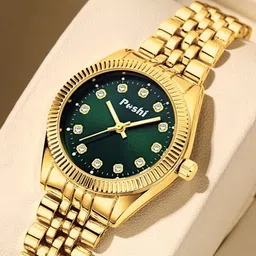 Poshi Women Casual Stainless Steel Round Dial Wristwatch-20