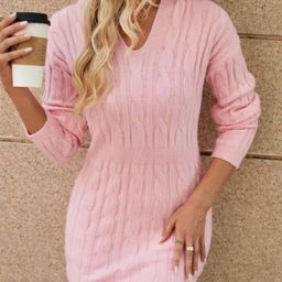 StyleCast Pink Self Design Bodycon Mini Dress-picture-7