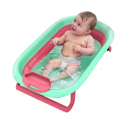 StarAndDaisy Green & Red Anti Slip Foldable Bath Tub-image-19