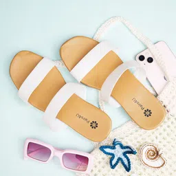 Pairs4U Women Open Toe Flats-image-11