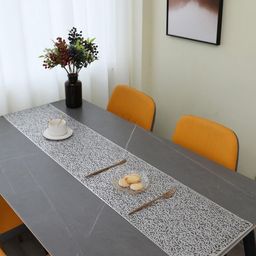 Dakshya Industries Grey Textured Table Runner-54