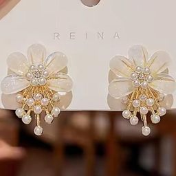 AKISON JEWELS Floral Ear Cuff Earrings-image-16
