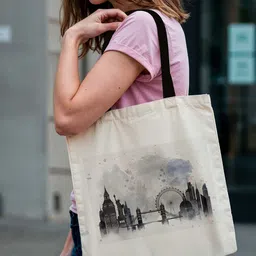 ARTBUG Unisex Graphic Printed Two Handles Regular Tote Bag image 5
