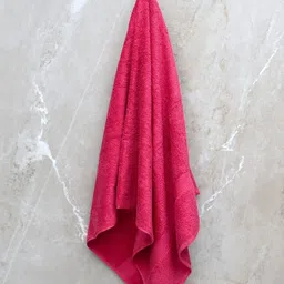 BOMBAY DYEING Maroon 1 Pcs Cotton 550 GSM Bath Towel-65