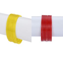 1ST TIME Set Of 24 Yellow Alloy Bangles-picture-14