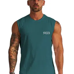 3Colors Pack Of 1 Printed Gym Vest-image-3