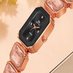 Exotica Fashion Women Brass Embellished Dial & Stainless Steel Bracelet Style Straps Analogue Watch-image-11