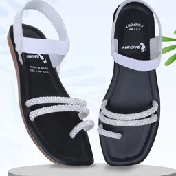 DASHNY Women Embellished Open Toe Flats-picture-10
