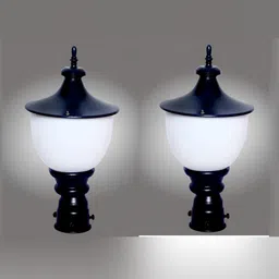 KINIS Black 2 Pieces Frustum Shaped Light Outdoor Lamp-image-43