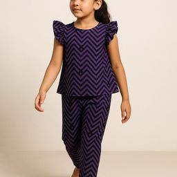 Gunatit Girls Printed Top with Trousers-image-95