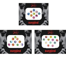 Sunaina Set Of 3 Love Collection Printing Elegant Bindi - 10 Pcs Each image 2
