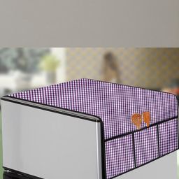 The Furnishing Tree Violet Plastic Refrigerator Cover-image-38